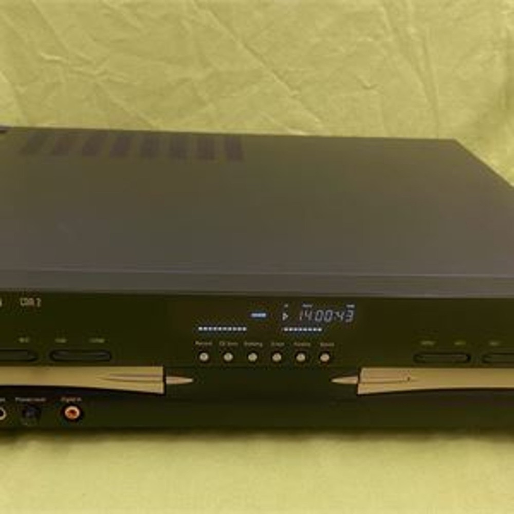 Harman Kardon CDR 2 Dual CD Player Recorder Black Gold CDR2 Hi-Fi Audio